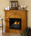 decorations for your fireplace mantel in the corner.